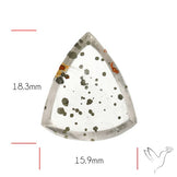 Rare Pyrite Included Quartz Cabochon