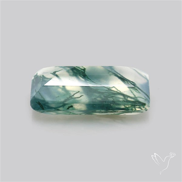 Faceted Moss Agate