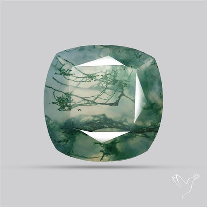 Faceted Moss Agate