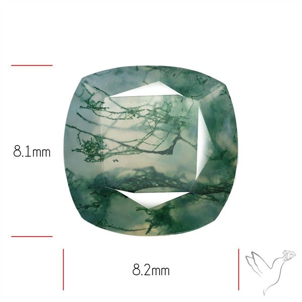 Faceted Moss Agate
