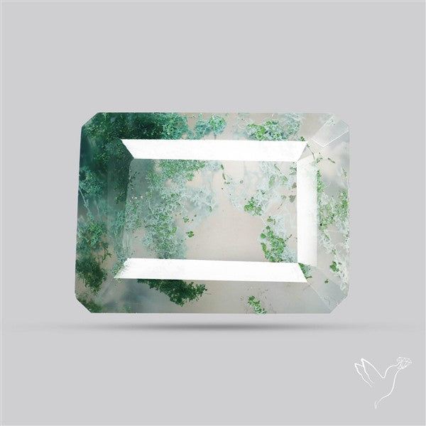 Faceted Moss Agate