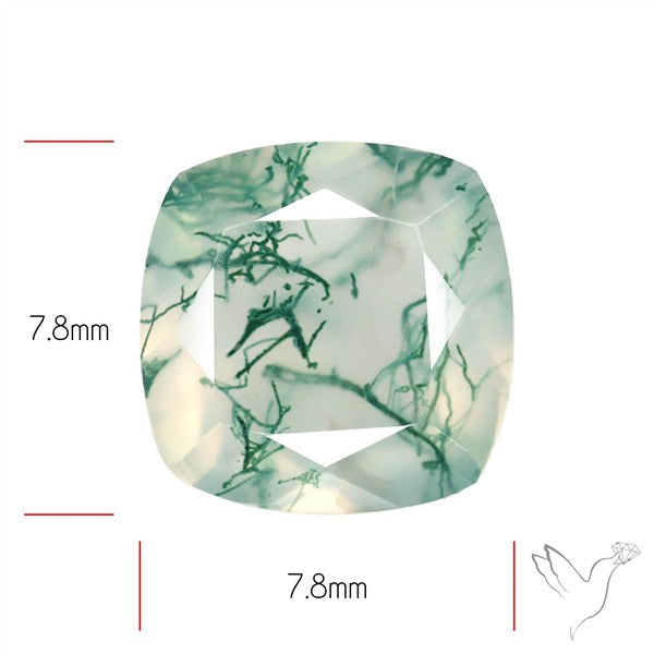 Faceted Moss Agate