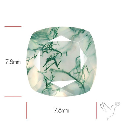 Faceted Moss Agate