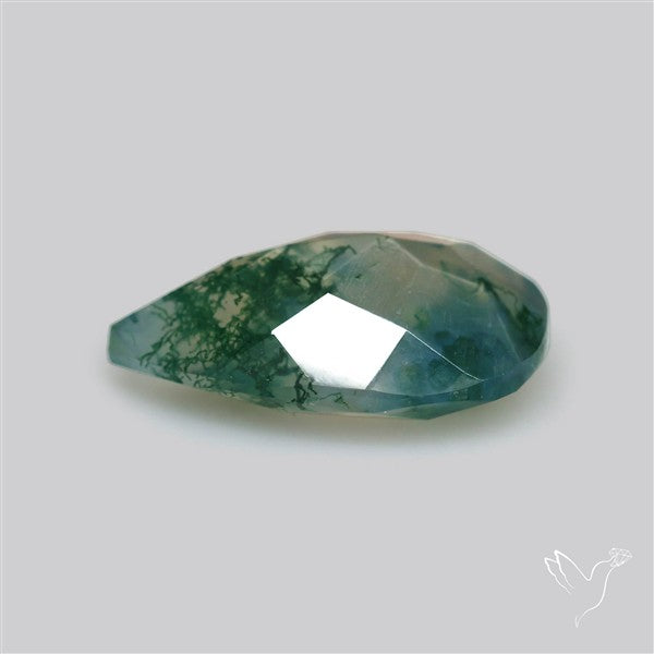 Faceted Moss Agate