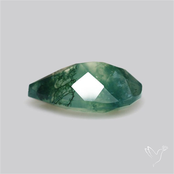 Faceted Moss Agate