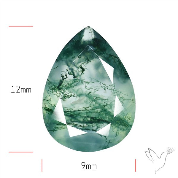 Faceted Moss Agate