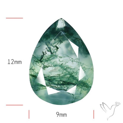 Faceted Moss Agate