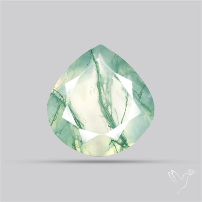 Faceted Moss Agate