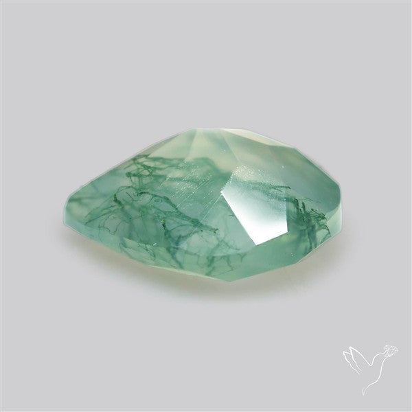 Faceted Moss Agate