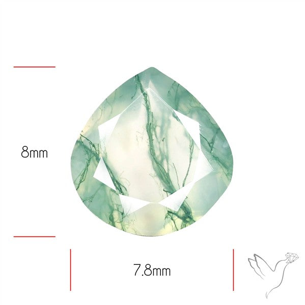 Faceted Moss Agate
