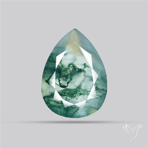 Faceted Moss Agate
