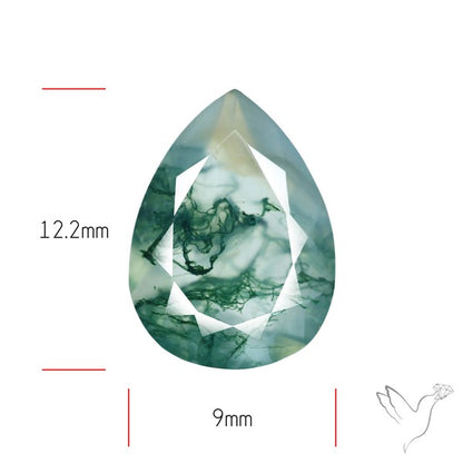 Faceted Moss Agate