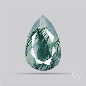 Faceted Moss Agate