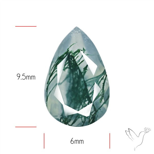Faceted Moss Agate