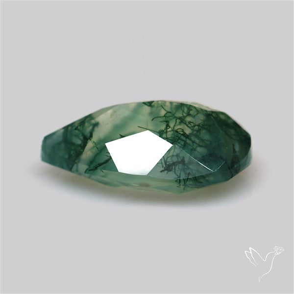 Faceted Moss Agate