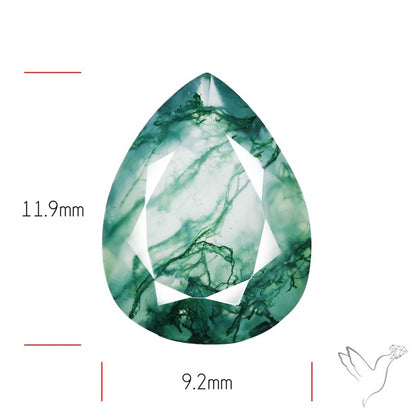 Faceted Moss Agate