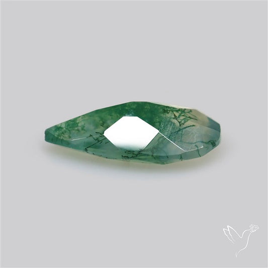 Faceted Moss Agate