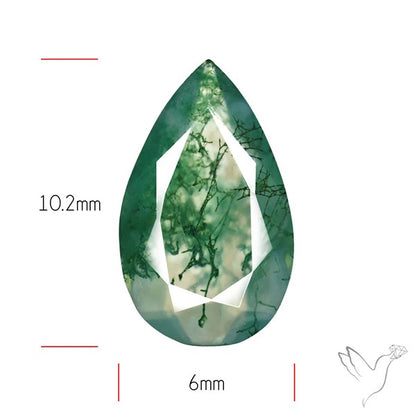 Faceted Moss Agate