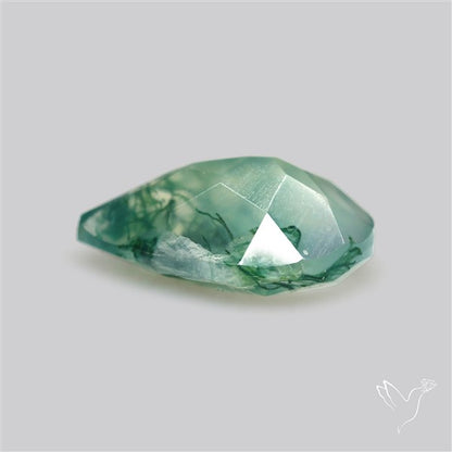 Faceted Moss Agate