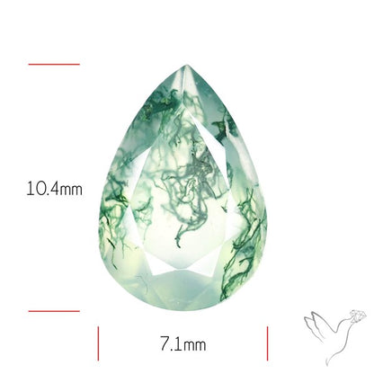 Faceted Moss Agate