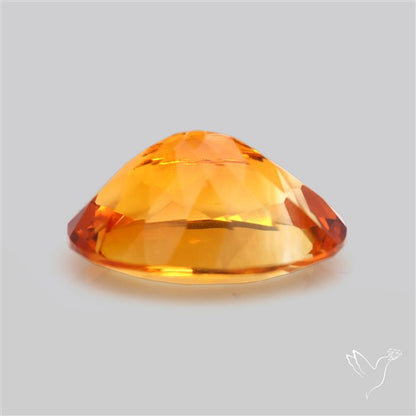 Brandy Citrine Faceted Fine Gemstone Rare Large Sized