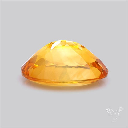 Brandy Citrine Faceted Fine Gemstone Rare Large Sized