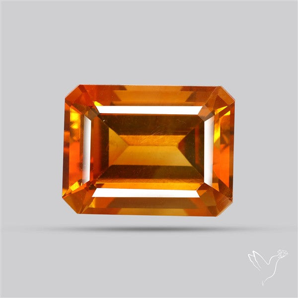 Brandy Citrine Faceted Fine Gemstone Rare Large Sized