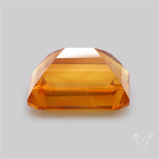 Brandy Citrine Faceted Fine Gemstone Rare Large Sized