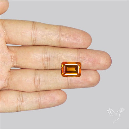 Brandy Citrine Faceted Fine Gemstone Rare Large Sized