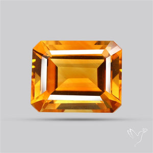 Brandy Citrine Faceted Fine Gemstone Rare Large Sized