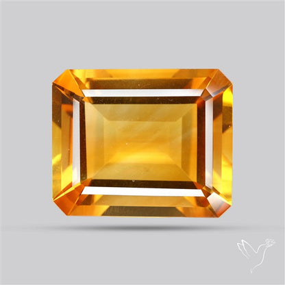 Brandy Citrine Faceted Fine Gemstone Rare Large Sized