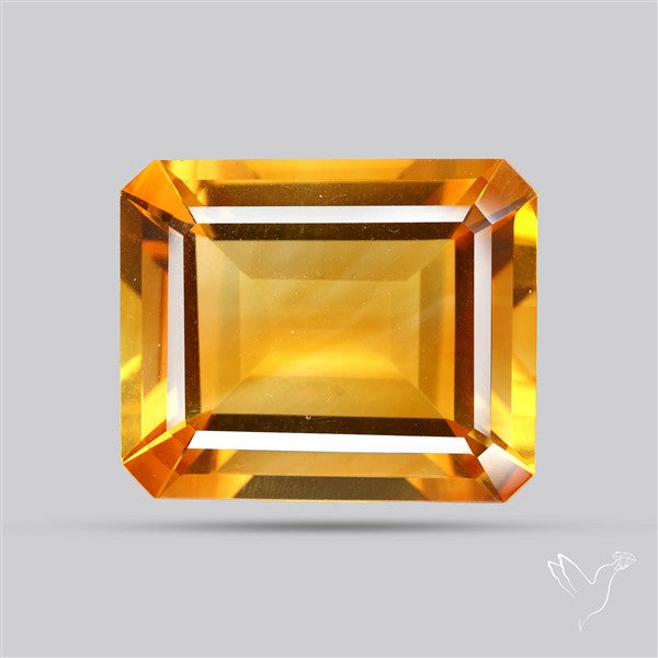 Brandy Citrine Faceted Fine Gemstone Rare Large Sized