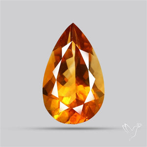 Brandy Citrine Faceted Fine Gemstone Rare Large Sized