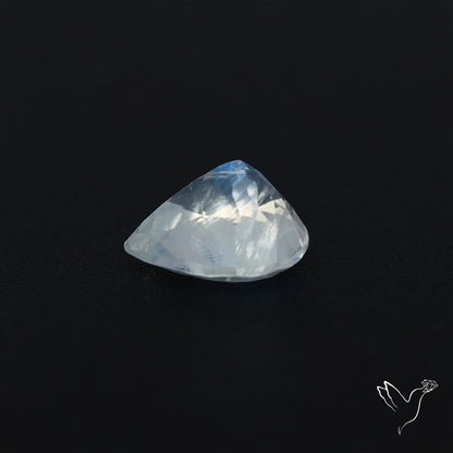 Indian Rainbow Moonstone Faceted Fine Gemstone High Grade