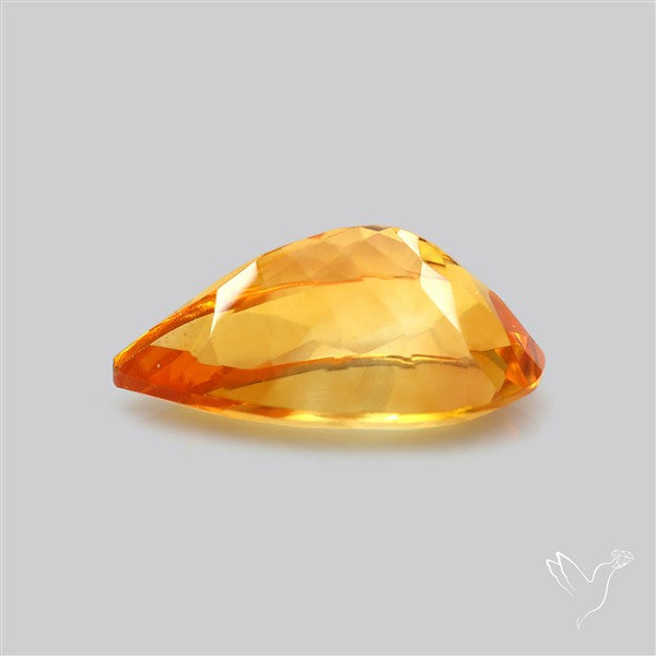 Brandy Citrine Faceted Fine Gemstone Rare Large Sized