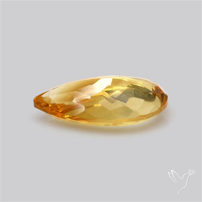 Citrine Faceted Yellow Fine Gemstone Rare Large Sized