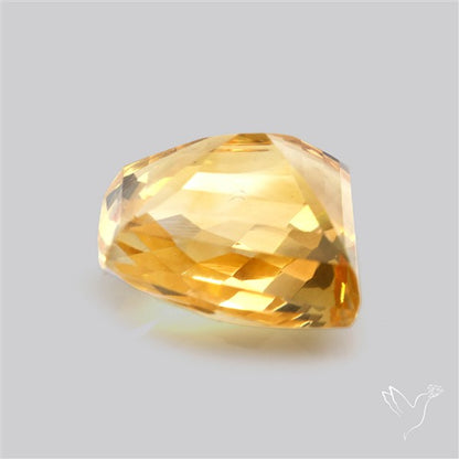 Citrine Faceted Yellow Fine Gemstone Rare Large Sized