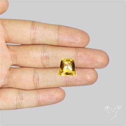 Citrine Faceted Yellow Fine Gemstone Rare Large Sized