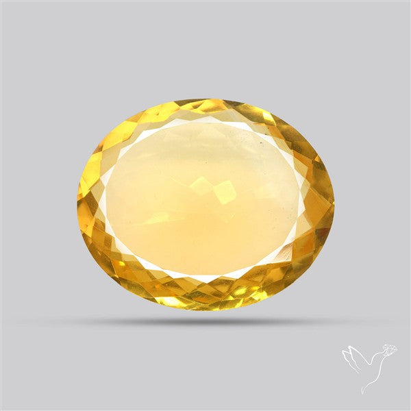 Citrine Faceted Yellow Fine Gemstone Rare Large Sized