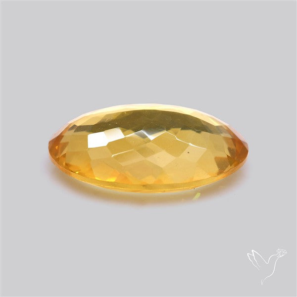 Citrine Faceted Yellow Fine Gemstone Rare Large Sized
