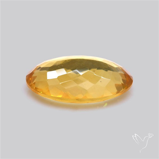 Citrine Faceted Yellow Fine Gemstone Rare Large Sized