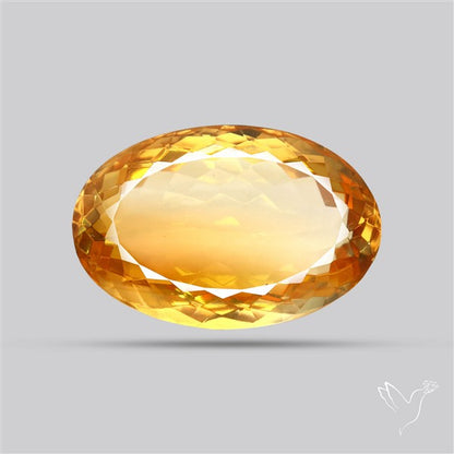 Citrine Faceted Yellow Fine Gemstone Rare Large Sized