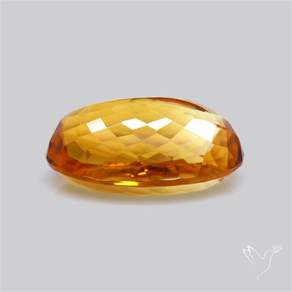 Citrine Faceted Yellow Fine Gemstone Rare Large Sized