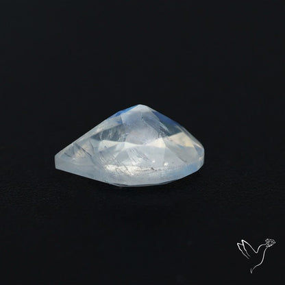 Indian Rainbow Moonstone Faceted Fine Gemstone High Grade