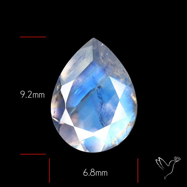 Indian Rainbow Moonstone Faceted Fine Gemstone High Grade