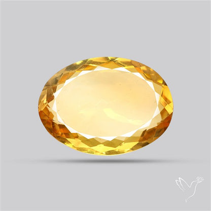 Citrine Faceted Yellow Fine Gemstone Rare Large Sized
