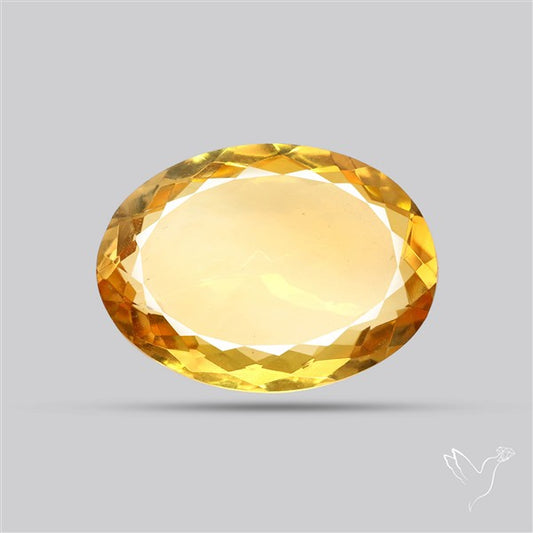 Citrine Faceted Yellow Fine Gemstone Rare Large Sized