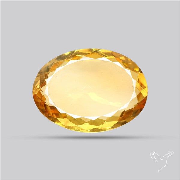 Citrine Faceted Yellow Fine Gemstone Rare Large Sized