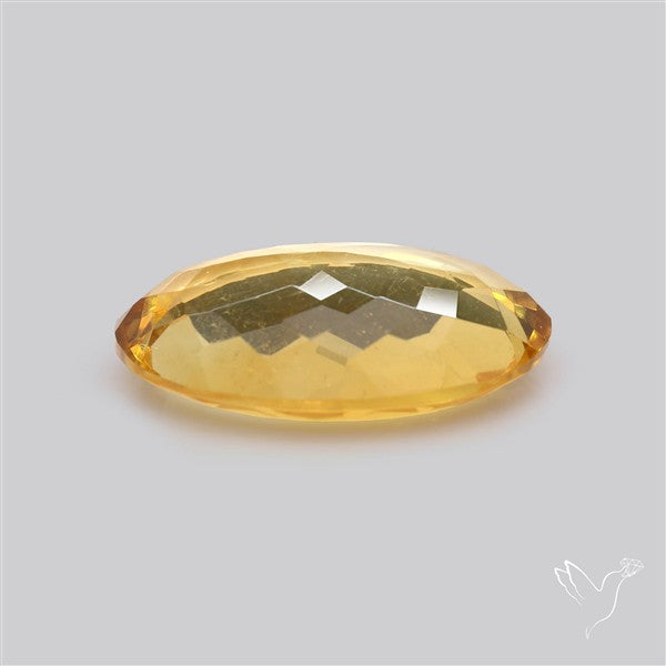 Citrine Faceted Yellow Fine Gemstone Rare Large Sized
