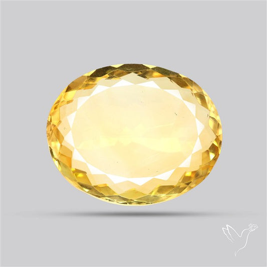 Citrine Faceted Yellow Fine Gemstone Rare Large Sized